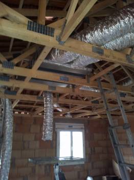 Installation electrique, climatisation gainable et splits, alarme dans une villa neuve sur Gignac la Nerthe - Phase 1