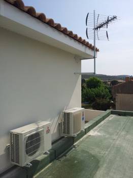 Installation electrique, climatisation gainable et splits, alarme dans une villa neuve sur Gignac la Nerthe - Phase 3