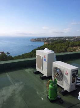 climatisation gainable mitsubishi electric sur Ensuès la Redonne - chantier livré